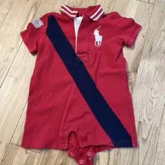 Ralph Lauren 赤いロンパース 12M