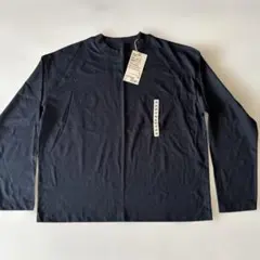 無印良品クルーネック長袖Tシャツ M 黒