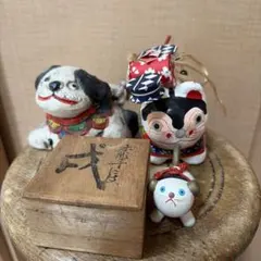 郷土玩具つまみ人形 宮内ふさ作木製箱入りセット - メルカリ