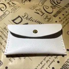 【本革】ホワイトレザー コインケース