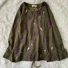 Super hakka 冬の実刺繍チュニック　大きいサイズ　21号