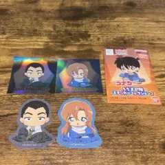 名探偵コナン　ちぢませ隊ステッカーコレクション2 萩原千速&横溝重悟セット