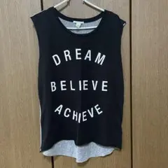 Forever 21 ノースリーブ Tシャツ L ブラック/グレー
