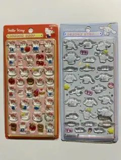 キティ　シナモロール　ボンボンドロップ シール