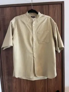URBAN RESEARCH ITEMS イエロー バンドカラーシャツ