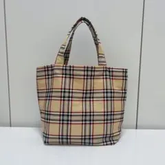 【タータンチェック柄】トートバック サブバッグ ハンドメイド