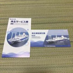東海汽船　株主乗船割引券　10枚綴り ＋株主サービス券冊子のサムネイル