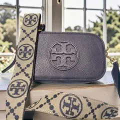 ​✨美品✨ トリーバーチ ショルダーバッグ ペリーボンベ ネイビー 限定仕様のサムネイル