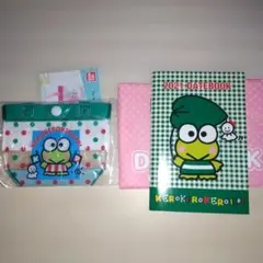 サンリオ　けろけろけろっぴ　プールバッグ風ミニポーチ　DATEBOOK
