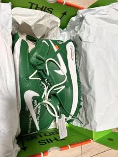 NIKE エアフォース1MID x Off-White グリーン26cm