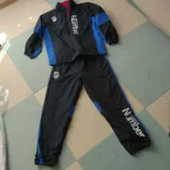 Number ウインドブレーカーセットアップ黒/青 130㎝サイズ