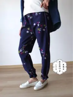 着物リメイク　イージーパンツ 値下げ10000⇨8000