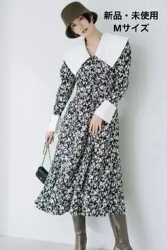 snidel ビッグカラーコルセットワンピース（Mix）