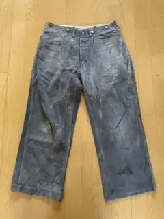 40s Lee721z フリスコパンツ ブラック サスペンダーボタン - メルカリ