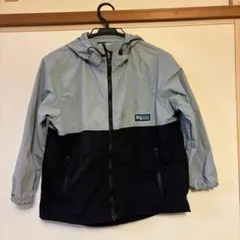 フード付きグレー/ブラックジャケット