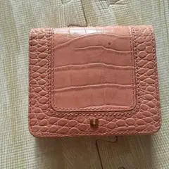 U by ungaro ユーバイウンガロ 二つ折り財布 ピンク レザーのサムネイル