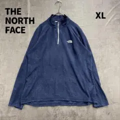 ザノースフェイス フリース プルオーバー ハーフジップ L ネイビー【6469】
