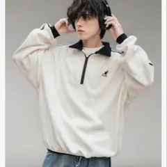KANGOL ハーフジップ フリース スウェット