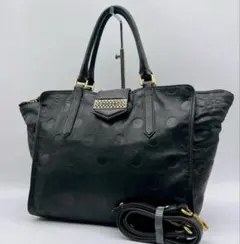 MARC JACOBS ドットエンボス オールレザー 2wayバッグ h311のサムネイル