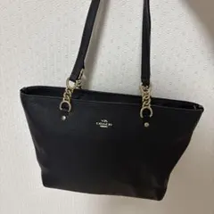 コーチ バッグ ショルダー ブラック 黒 革 レザー