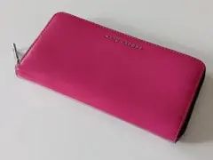 【リペア済】MARC JACOBS マークジェイコブス ラウンド長財布 ピンクのサムネイル
