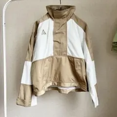 NIKE ACG ハーフジップ ナイロンジャケット アノラック S ベージュのサムネイル