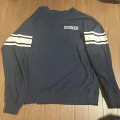 WEGO ネイビー トレーナー Sサイズ SOONER刺繍