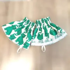 アームカバー・ねこ柄リバーシブル片面レース付き