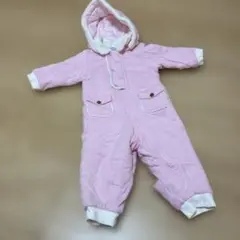 familiar フード付きピンクアウター