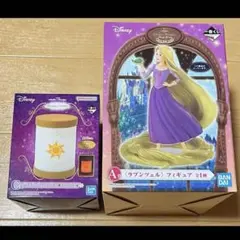 一番くじ　ディズニー　A賞　ラプンツェル　フィギュア　 C賞　ランタン風ライト