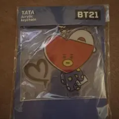 BT21 TATA アクリルキーホルダーとネックストラップセット