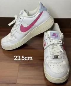 NIKE AIR FORCE 1 スニーカー ホワイト/ピンク 23.5cm