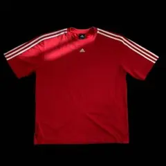 【L】 アディダス adidas サッカー フットボール Tシャツ ジャージ 赤
