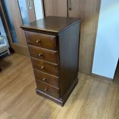 【高級家具】北海道民芸家具 5段 ミニチェスト 電話台 小引き出し 高級家具】北海道民芸家具 5段 ミニチェスト 電話台 小引き出し - メルカリ