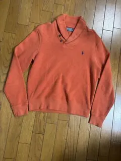 Polo by Ralph Lauren オレンジショールカラートレーナー