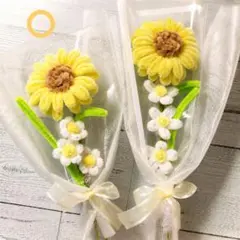 ＊モールフラワー ひまわりと小花のブーケ＊②