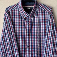 古着＊メンズ　BD長袖シャツ　TOMMY HILFIGER　ギンガムチェック