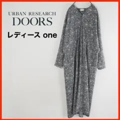 A3575*URBAN RESEARCH DOORS*花柄ロングワンピース*