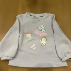 any FAM 90サイズ トレーナー　うす紫　コスメ