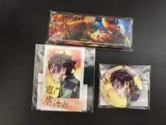 鬼滅の刃 繋ぐ WEBSHOPくじ チェキ 缶バッジ ロング缶竈門炭治郎セット