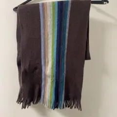 Paul Smith ブラウンストライプマフラー