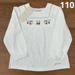 いちご刺しゅう長袖T ロンT プティマイン　petit main 110