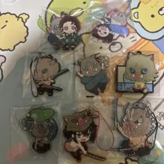 鬼滅の刃 ラバーストラップ 9個セット 嘴平伊之助