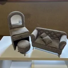 ミニチュア家具セット シルバー