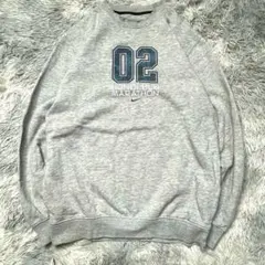 00s NIKE ホノルルマラソン スウェット 02年グレー 両面デザインM-L