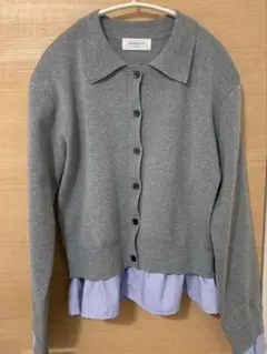 ポロ衿シャツドッキングニット　Lサイズ