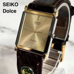 電池新品 SEIKO DOLCE セイコー ドルチェ ゴールド 金 タングステン 電池交換済み】美品 SEIKO Dolce セイコー ドルチェ ゴールド