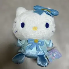 タグ付き　サンリオキャラクターズ スノーレインボードール ぬいぐるみ　キティ