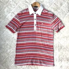 極美品！バーバリー！マルチストライプ！襟付きシャツ！マルチボーダー！ホースロゴ