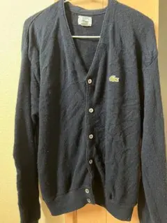 80s USA製 IZOD LACOSTE アクリル カーディガン ニット
